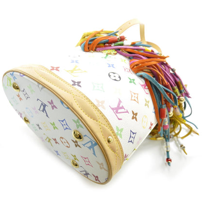Louis Vuitton Monogram Multicolor Fringe Bucket White 5 of 11