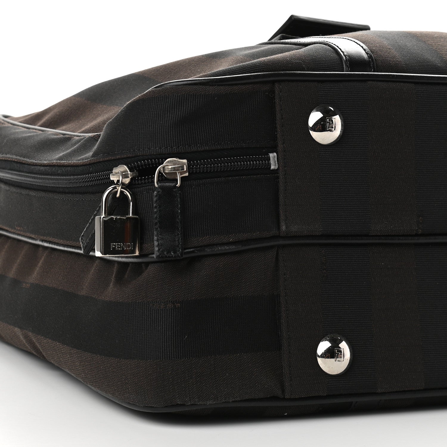 Fendi Pequin Briefcase Tobacco 8 of 11