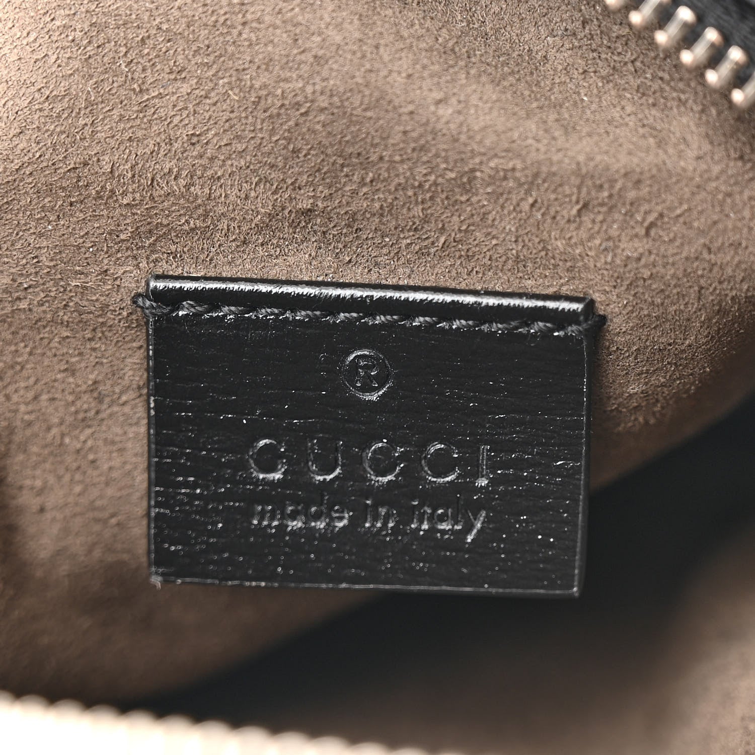 Gucci GG Supreme Monogram Azalea Calfskin Mini Retro Interlocking G Bag Black 7 of 12