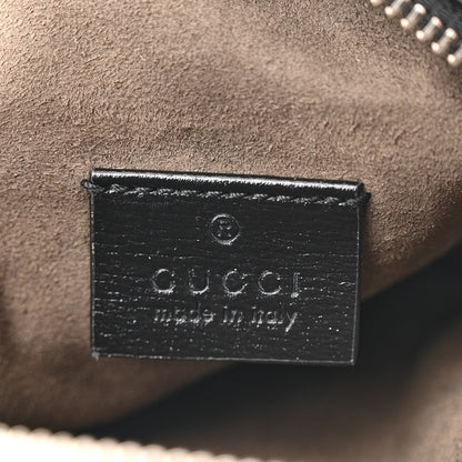Gucci GG Supreme Monogram Azalea Calfskin Mini Retro Interlocking G Bag Black 7 of 12