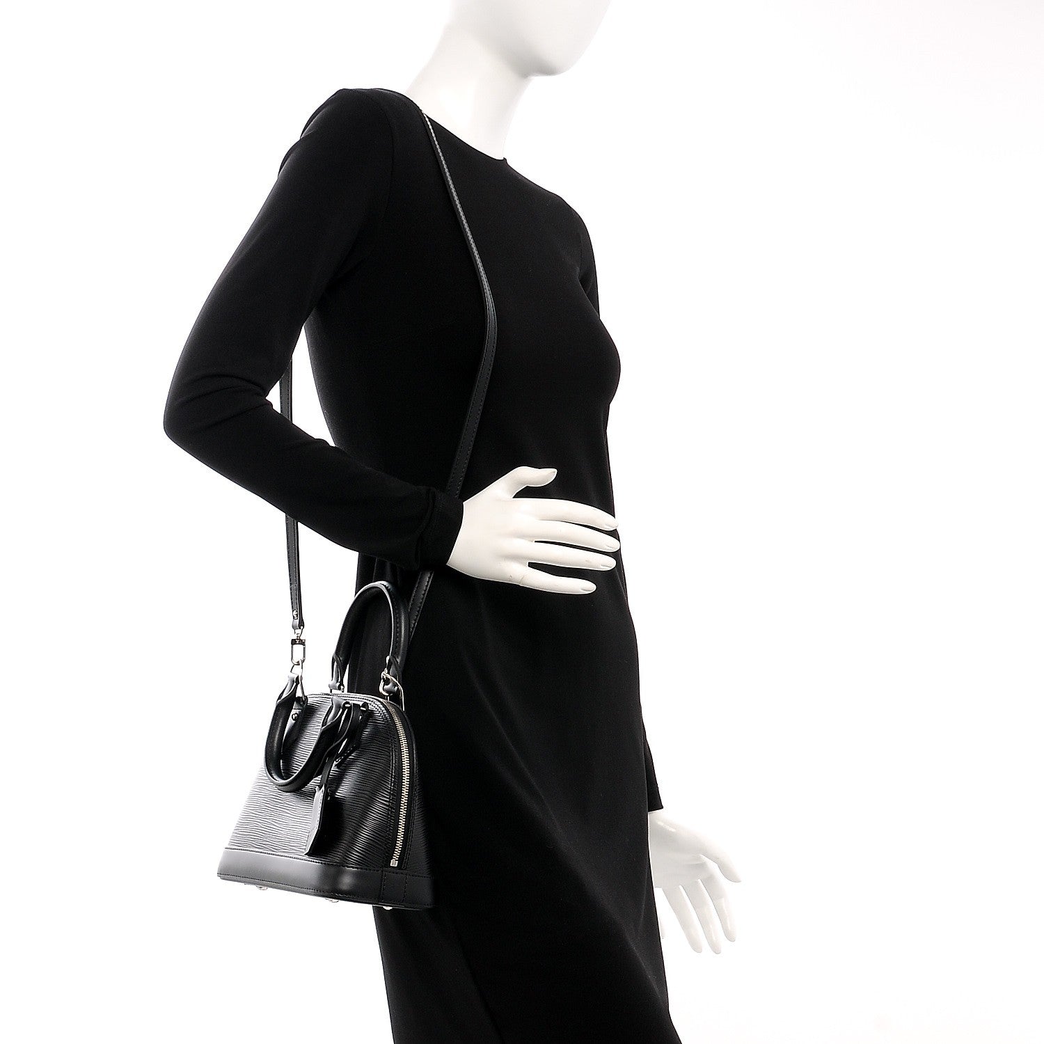 Louis Vuitton Epi Alma BB Black 2 of 9