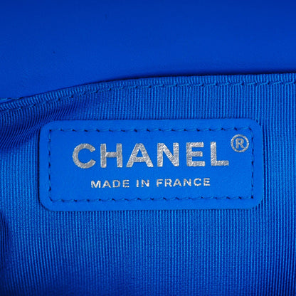 Chanel Patent Calfskin Medium Boy Flap Blue 6 of 7