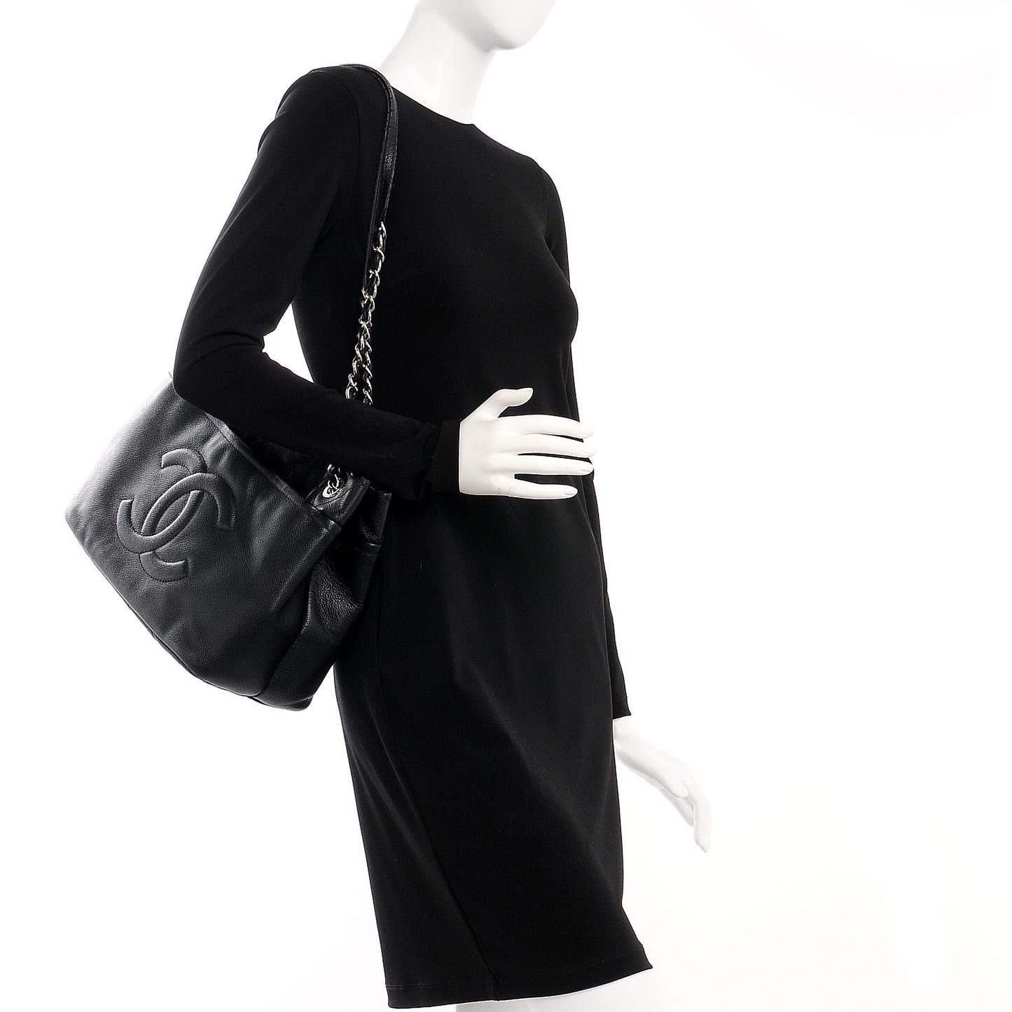 Caviar Timeless CC Soft Tote Black
