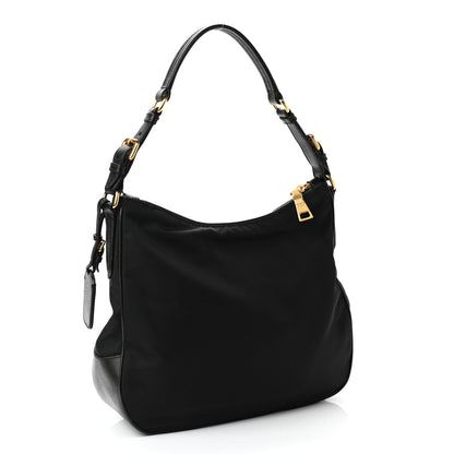 Prada Tessuto Nylon Saffiano Hobo 3 of 10