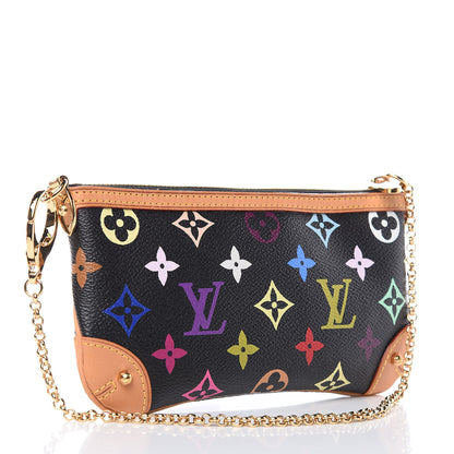 Louis Vuitton Monogram Multicolor Pochette Milla MM Black 3 of 9