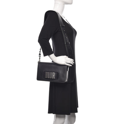 Christian Dior Smooth Calfskin Dio(r)evolution Flap Bag Black 2 of 11