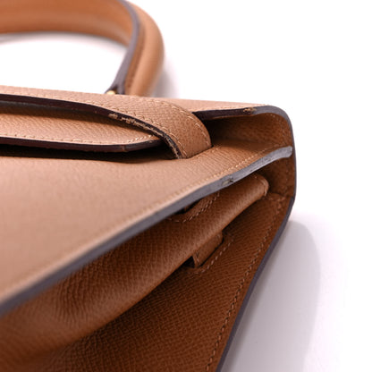 Hermes Epsom Kelly Sellier 32 Camel Tabac 21 of 23