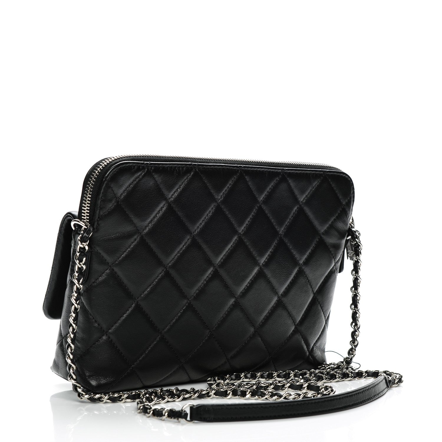 Chanel Calfskin Quilted Crossbody Bag Black 3 of 7