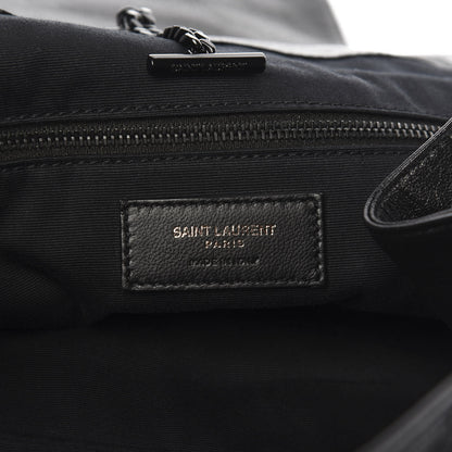 Saint Laurent Vintage Lambskin Chevron Monogram Medium Nolita Black 5 of 9