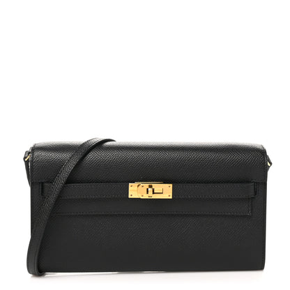 Hermes Epsom Kelly Wallet To Go Black 1 of 11