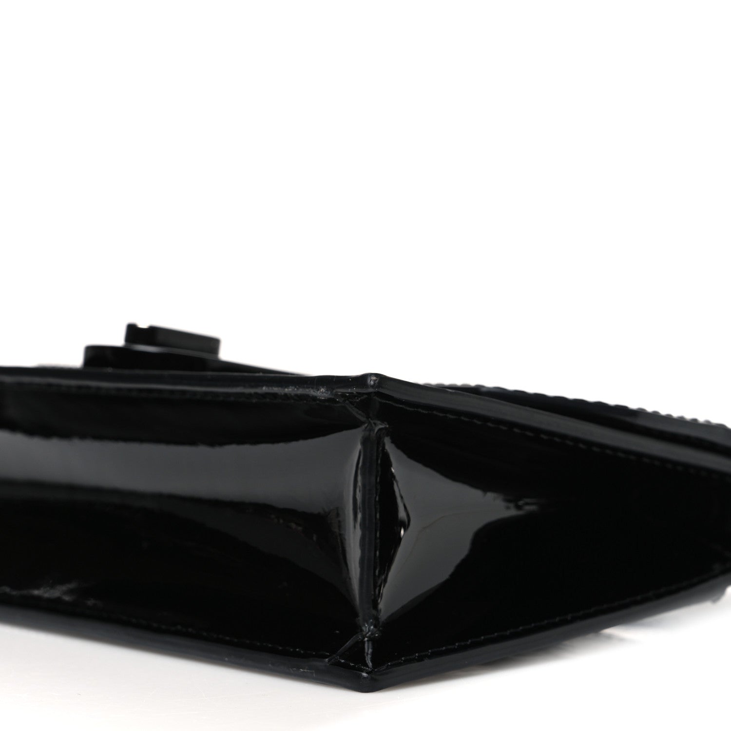 Christian Louboutin Patent Calfskin Mini Elisa Baguette Black 9 of 10