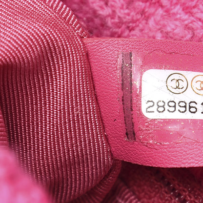 Chanel Tweed Quilted Medium 19 Flap Pink 6 of 9