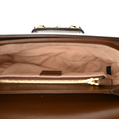 Gucci GG Supreme Monogram Horsebit 1955 Shoulder Bag Beige Brown Sugar 4 of 12