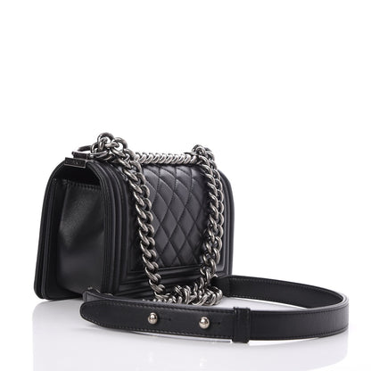 Chanel Calfskin Quilted Small Boy Flap Black 3 of 7