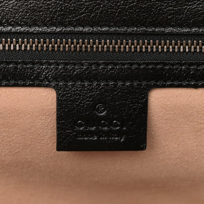 Gucci Vintage Effect Calfskin Matelasse Diagonal Small Torchon GG Marmont Shoulder Bag Cognac Black 6 of 10