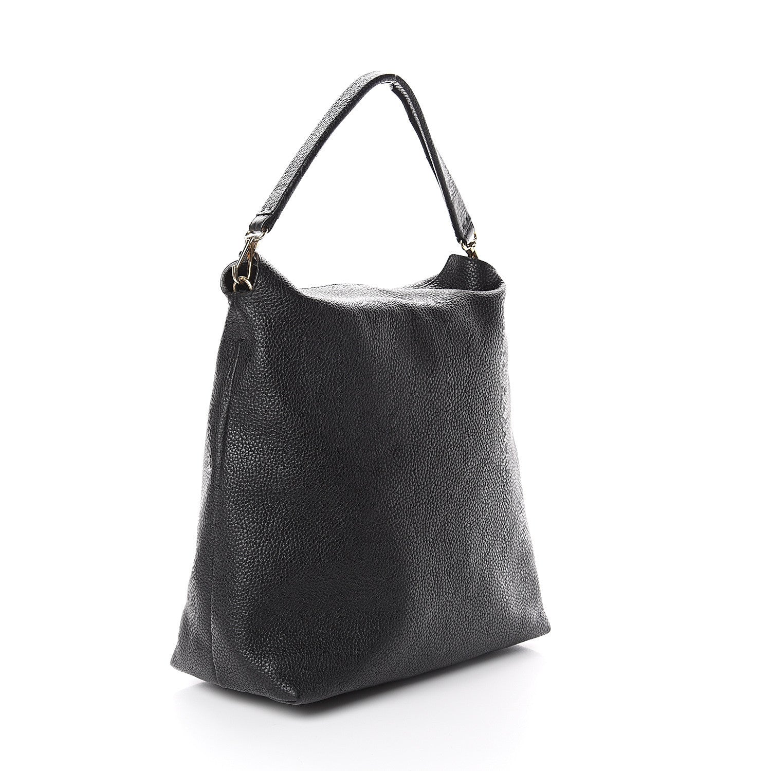 Burberry London Grainy Calfskin Medium Cale Hobo Black 2 of 8