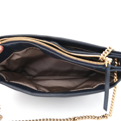 Lanvin Lambskin Quilted Small Sugar Shoulder Bag Navy 4 of 12
