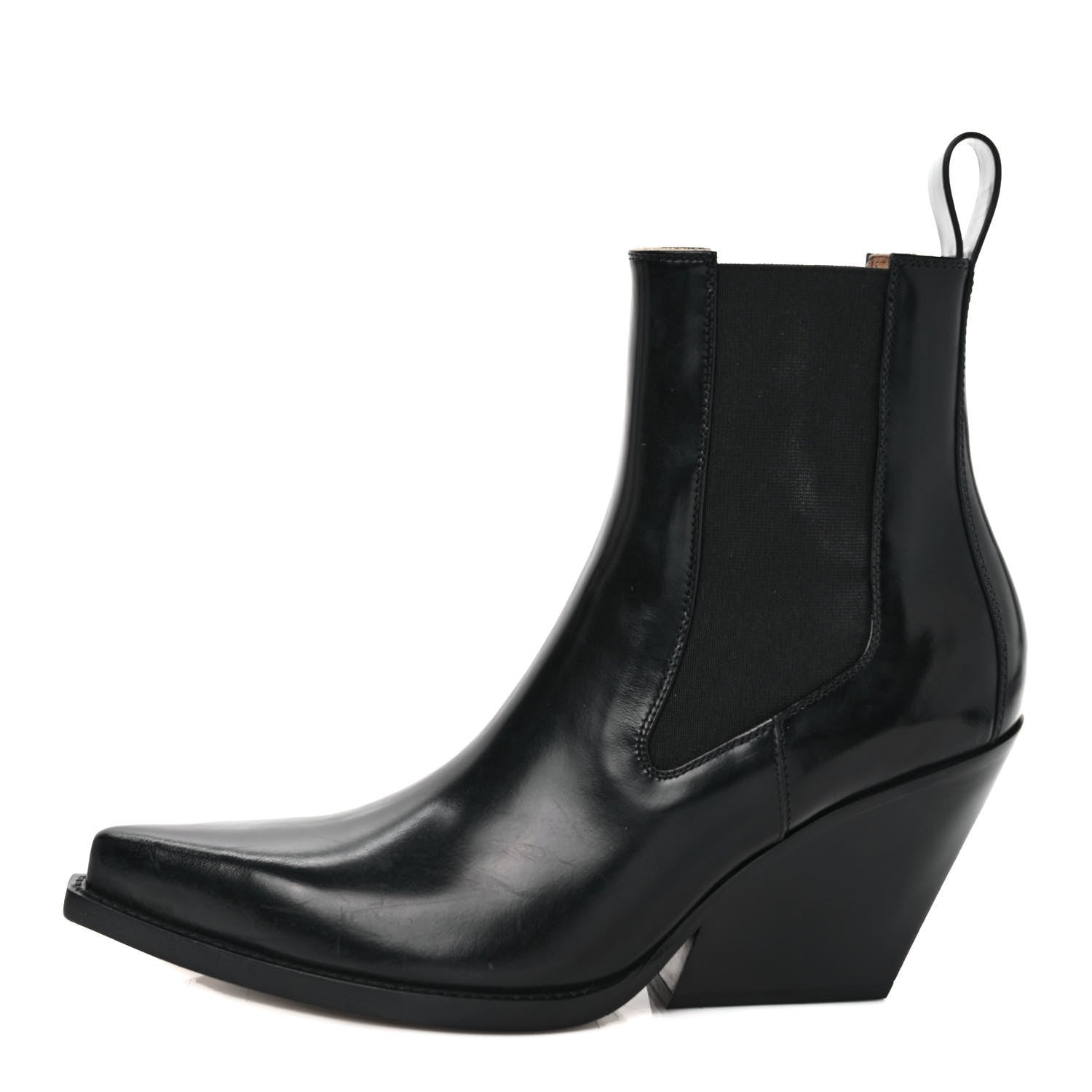 Bottega Veneta Calfskin Lean Boots 40 Black 1 of 7