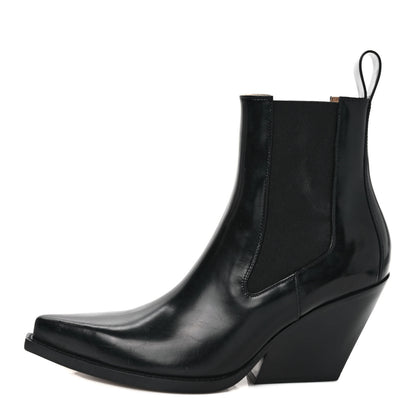 Bottega Veneta Calfskin Lean Boots 40 Black 1 of 7