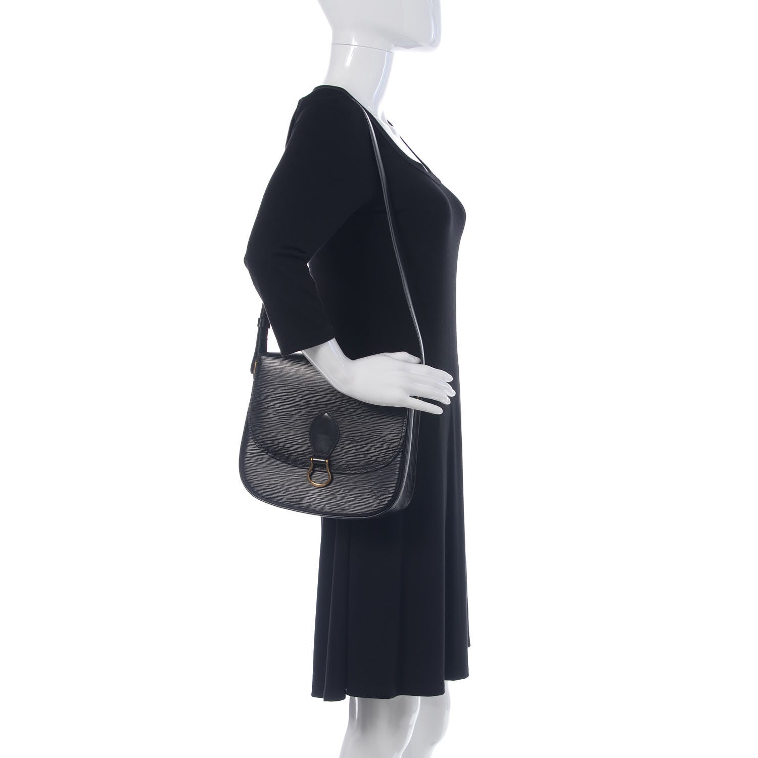 Louis Vuitton Epi Saint Cloud GM Black 2 of 8