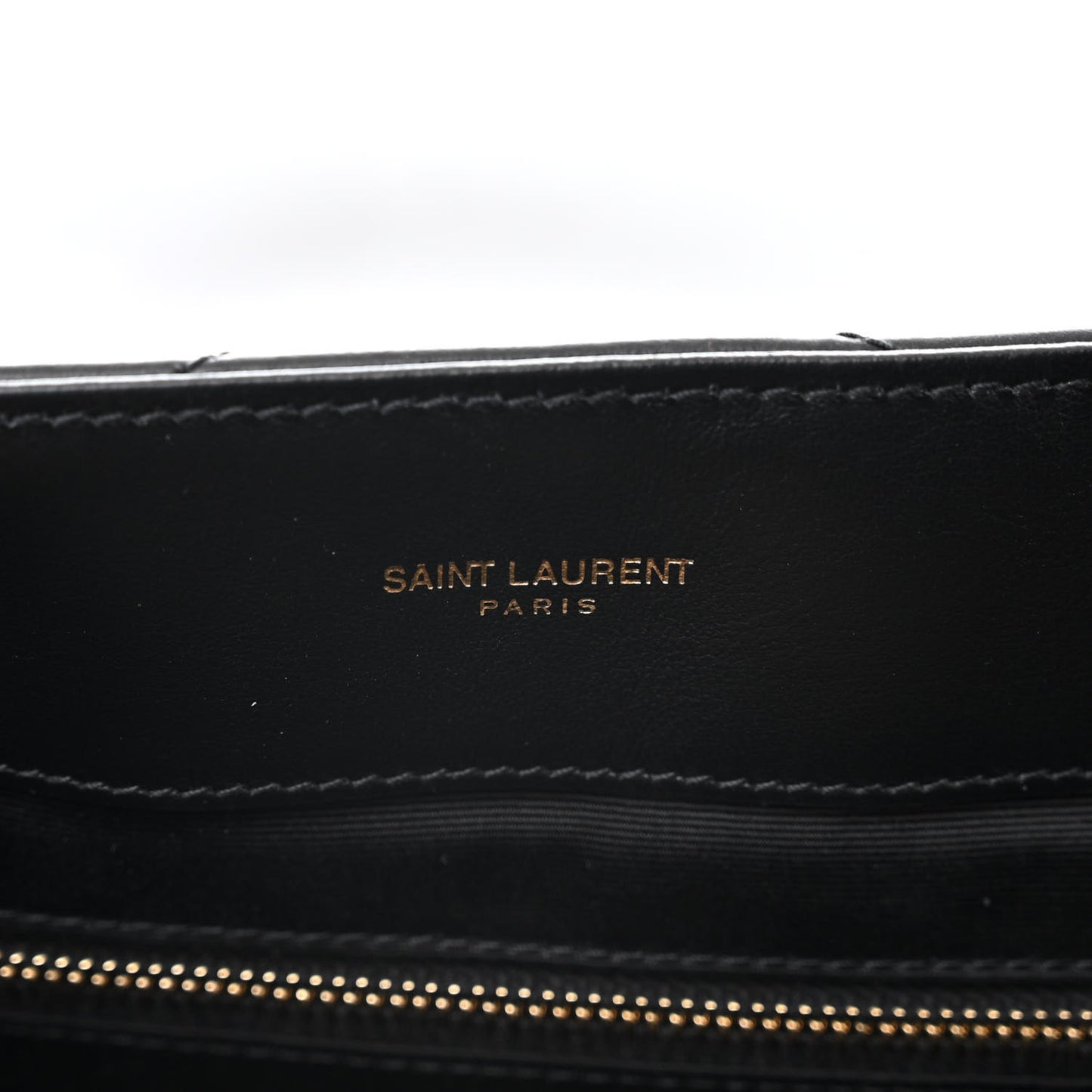 Calfskin Y Quilted Monogram Large Loulou Chain Satchel Black