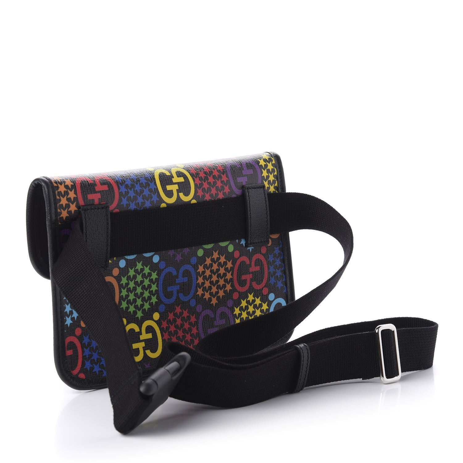 Gucci GG Supreme Monogram Psychedelic Slim Belt Bag Black 3 of 12
