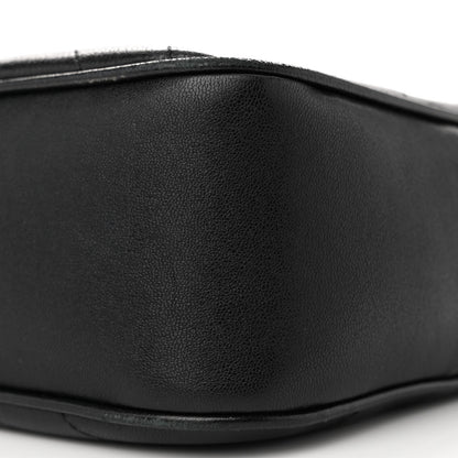 Gucci Sakai Be Green Calfskin Diagonal Stitched Small Blondie Shoulder Bag Black 10 of 13