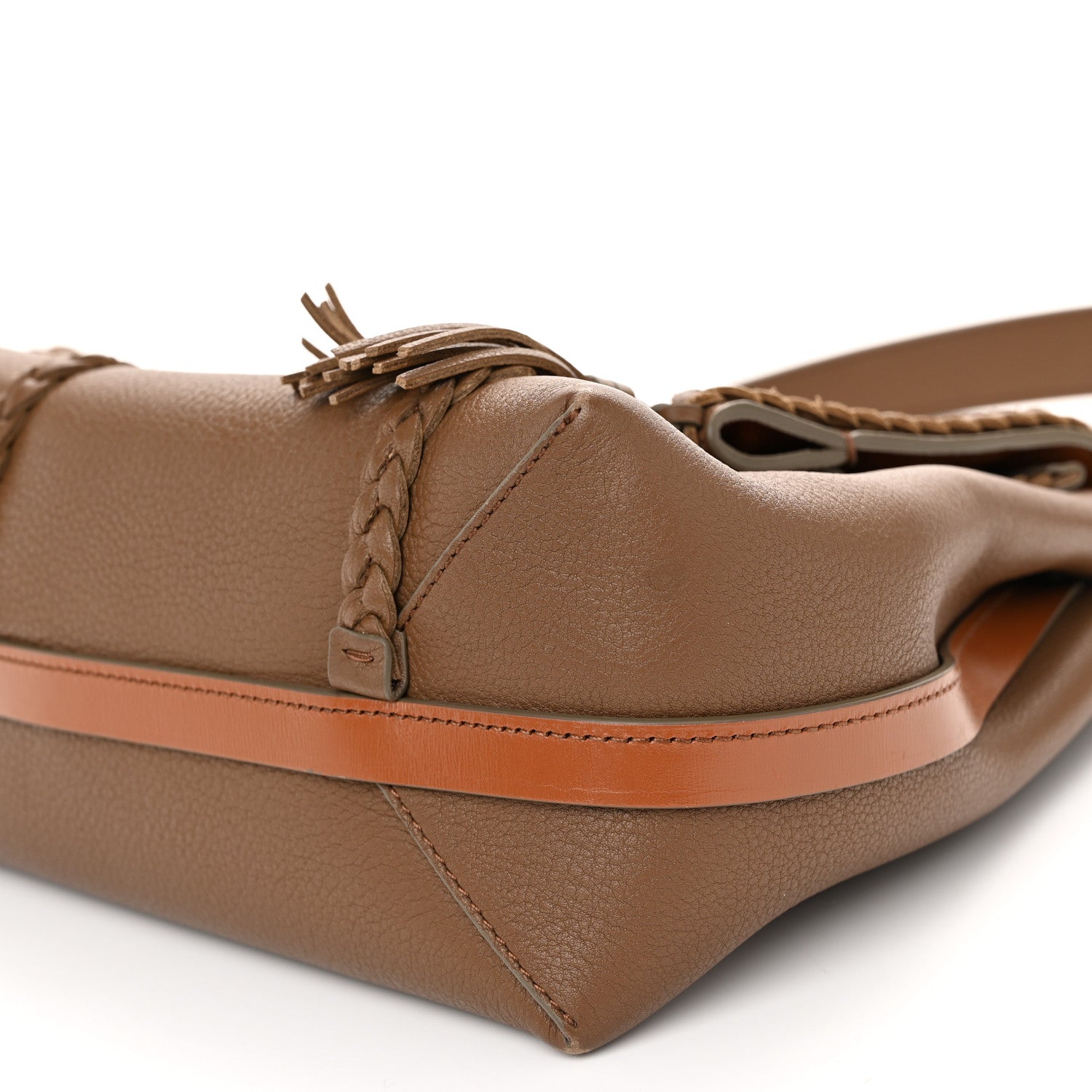 Chloe Grained Calfskin Medium Penelope Shoulder Bag Nut 10 of 10