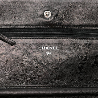 Chanel Metallic Aged Calfskin Quilted Reissue Wallet On Chain WOC Black 6 of 12