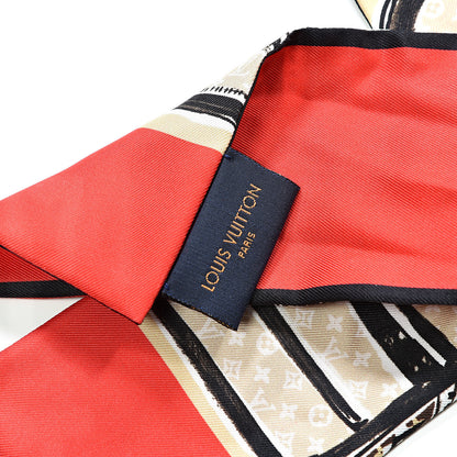 Louis Vuitton Silk Monogram Trunks Bandeau Brown 2 of 3