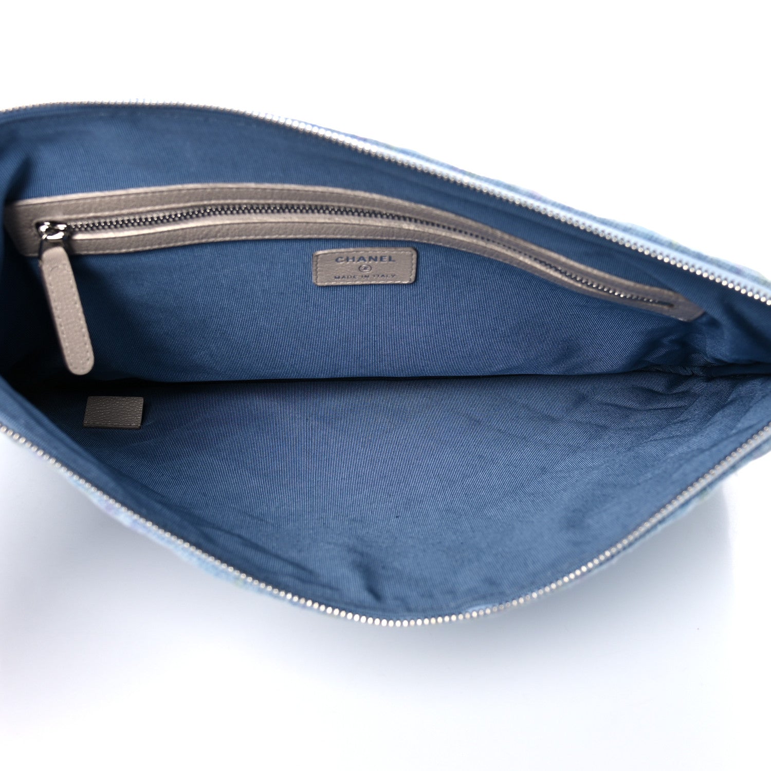 Chanel Denim Medium Cosmetic Case Blue 5 of 11