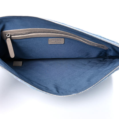 Chanel Denim Medium Cosmetic Case Blue 5 of 11