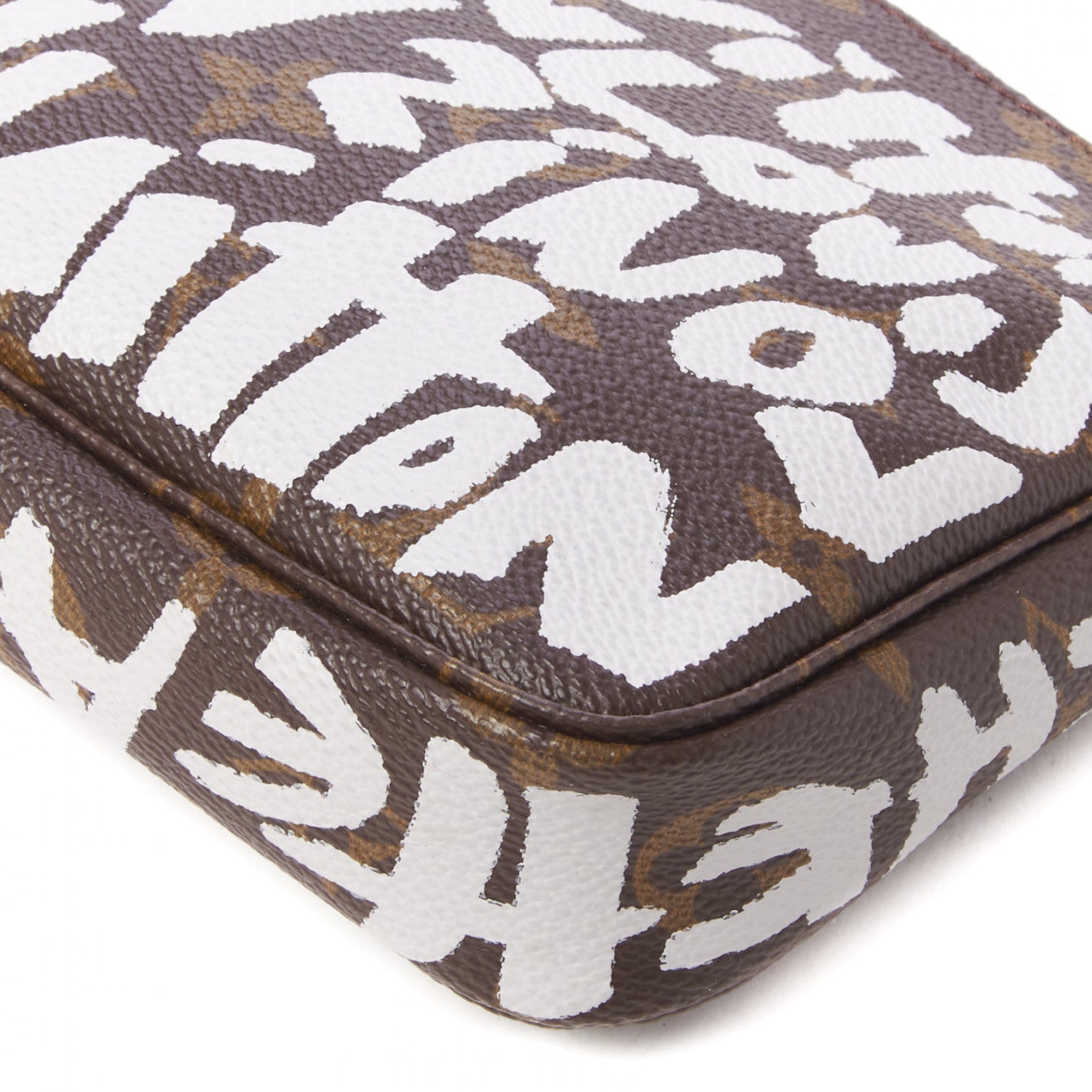 Louis Vuitton Monogram Graffiti Pochette Accessories Silver 5 of 8