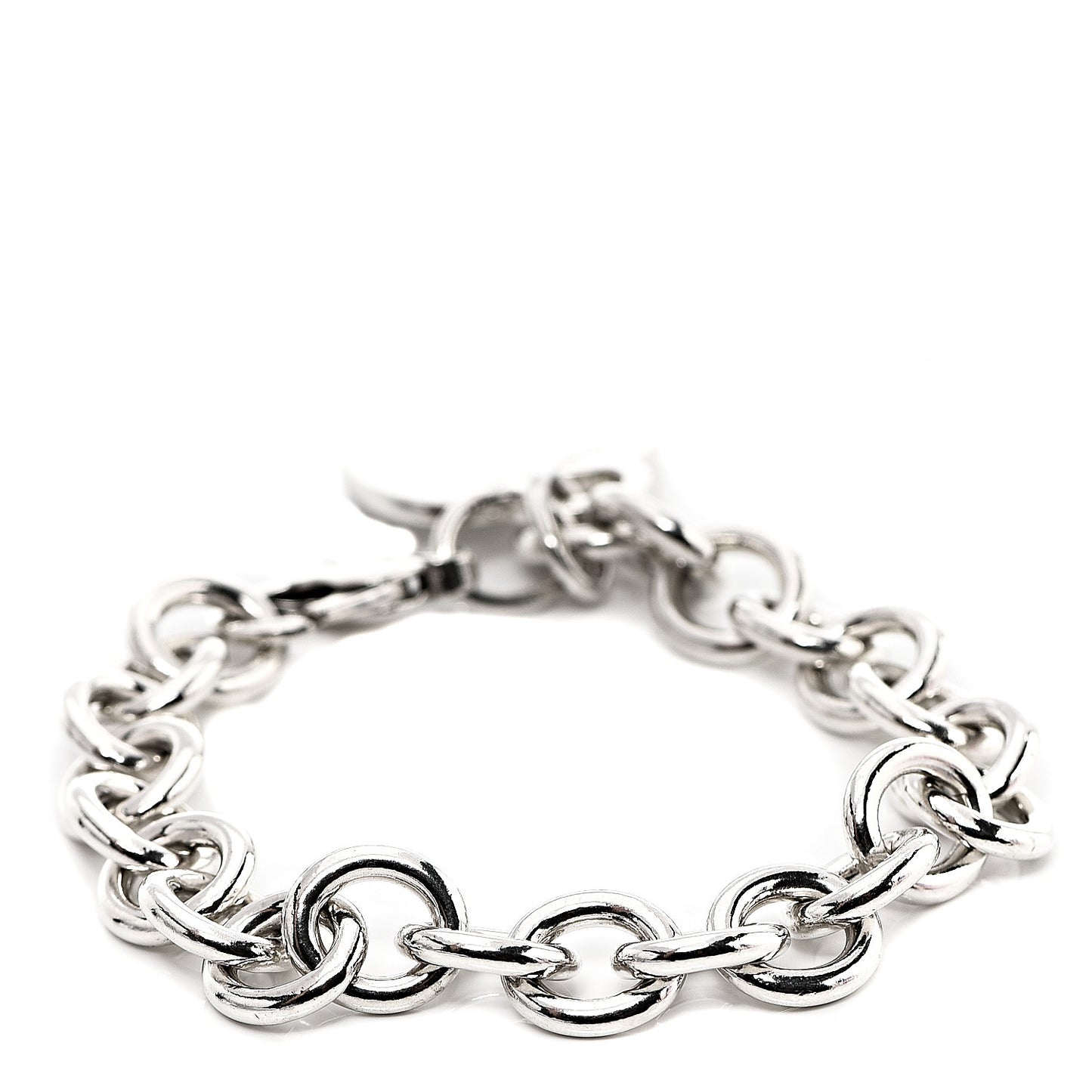 Sterling Silver Heart Tag Charm Bracelet
