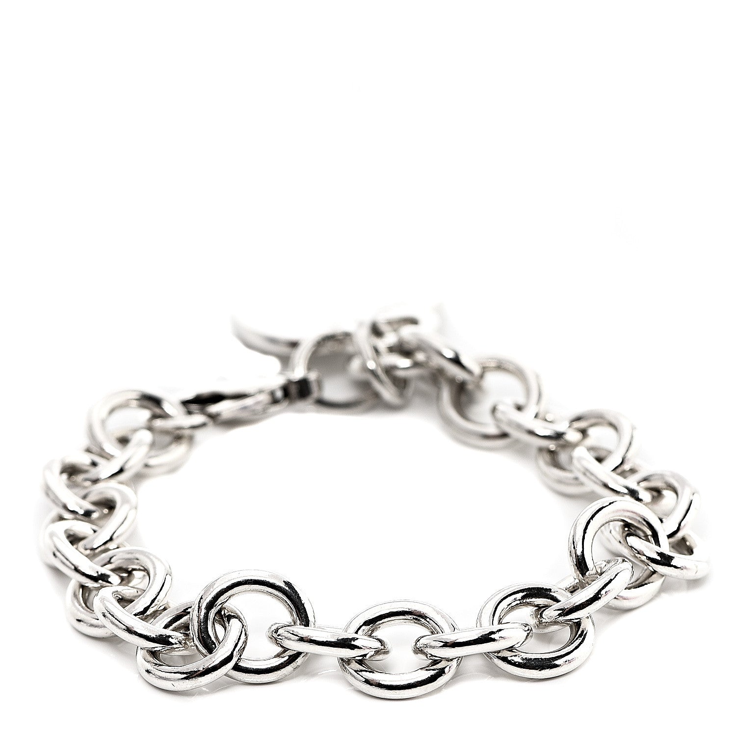 Tiffany Sterling Silver Heart Tag Charm Bracelet 2 of 3