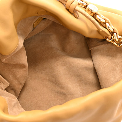 Loewe Mellow Nappa Donut Chain Large Flamenco Knot Clutch  Sahara 5 of 10