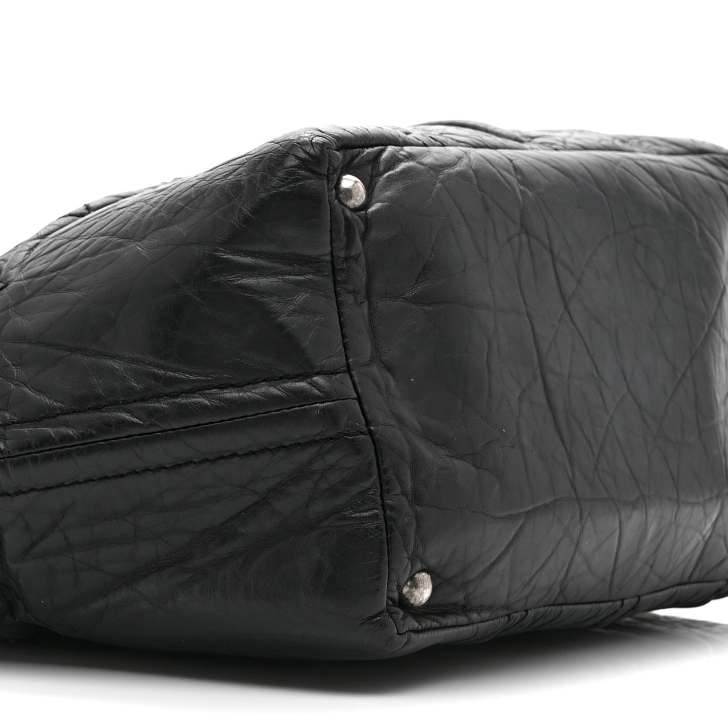 Calfskin Small Shopping in Moscow Tote Black
