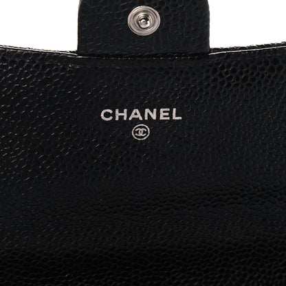 Chanel Caviar Quilted Large Gusset Flap Wallet Black 6 of 14