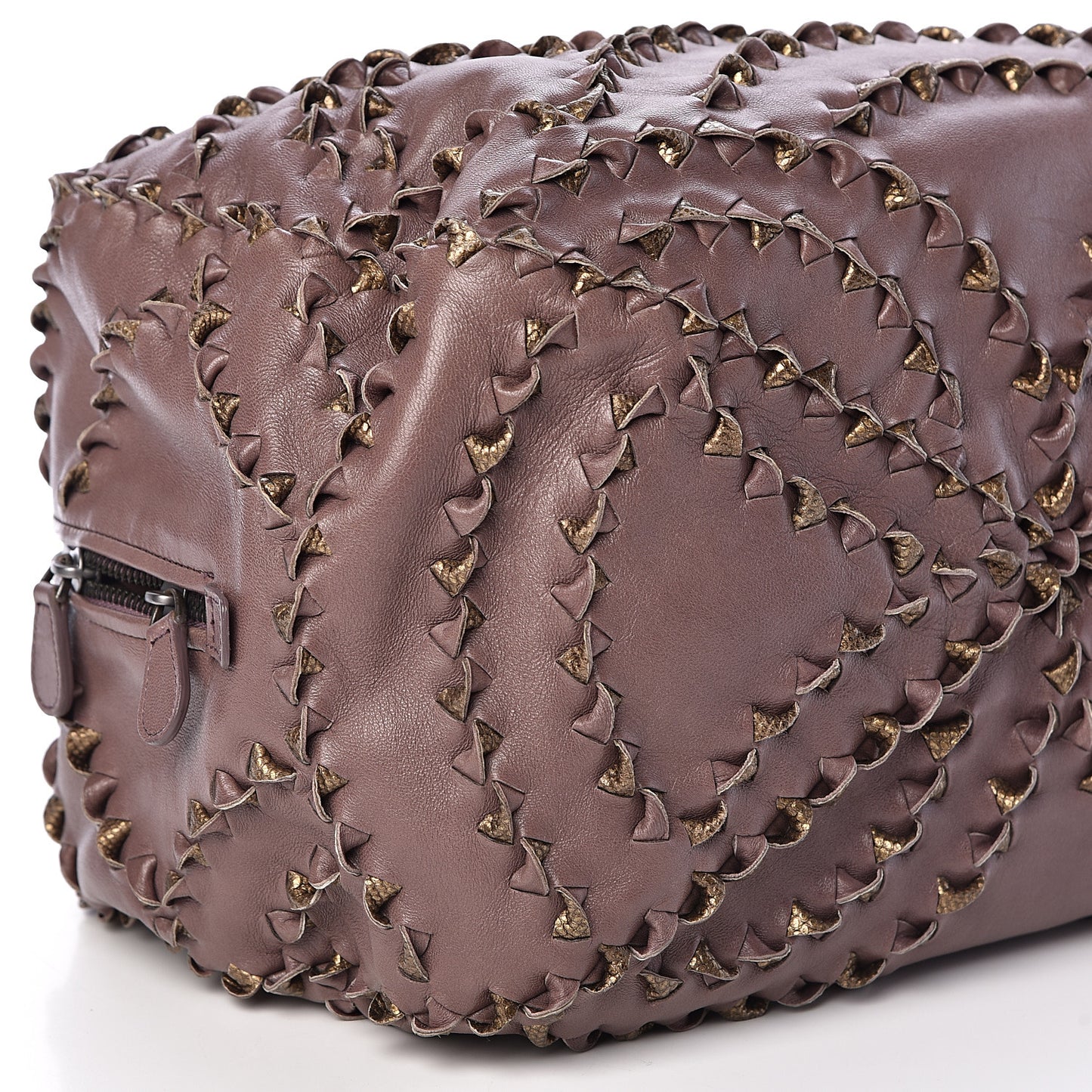 Nappa Karung Intrecciato San Marco Tote Lilac