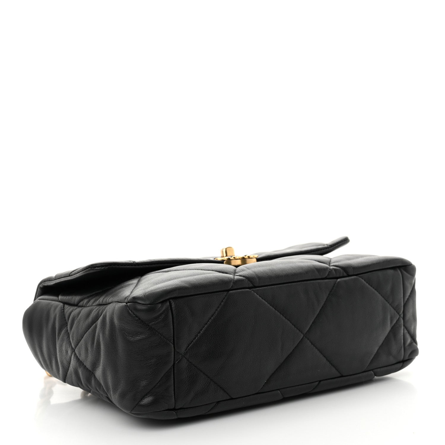 Chanel Goatskin Quilted Large Chanel 19 Flap Black 4 of 11