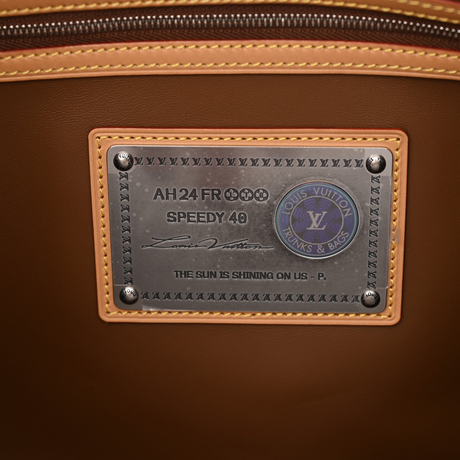 Louis Vuitton Nubuck Calf Monogram Speedy P9 Bandouliere 40 Camel 6 of 11