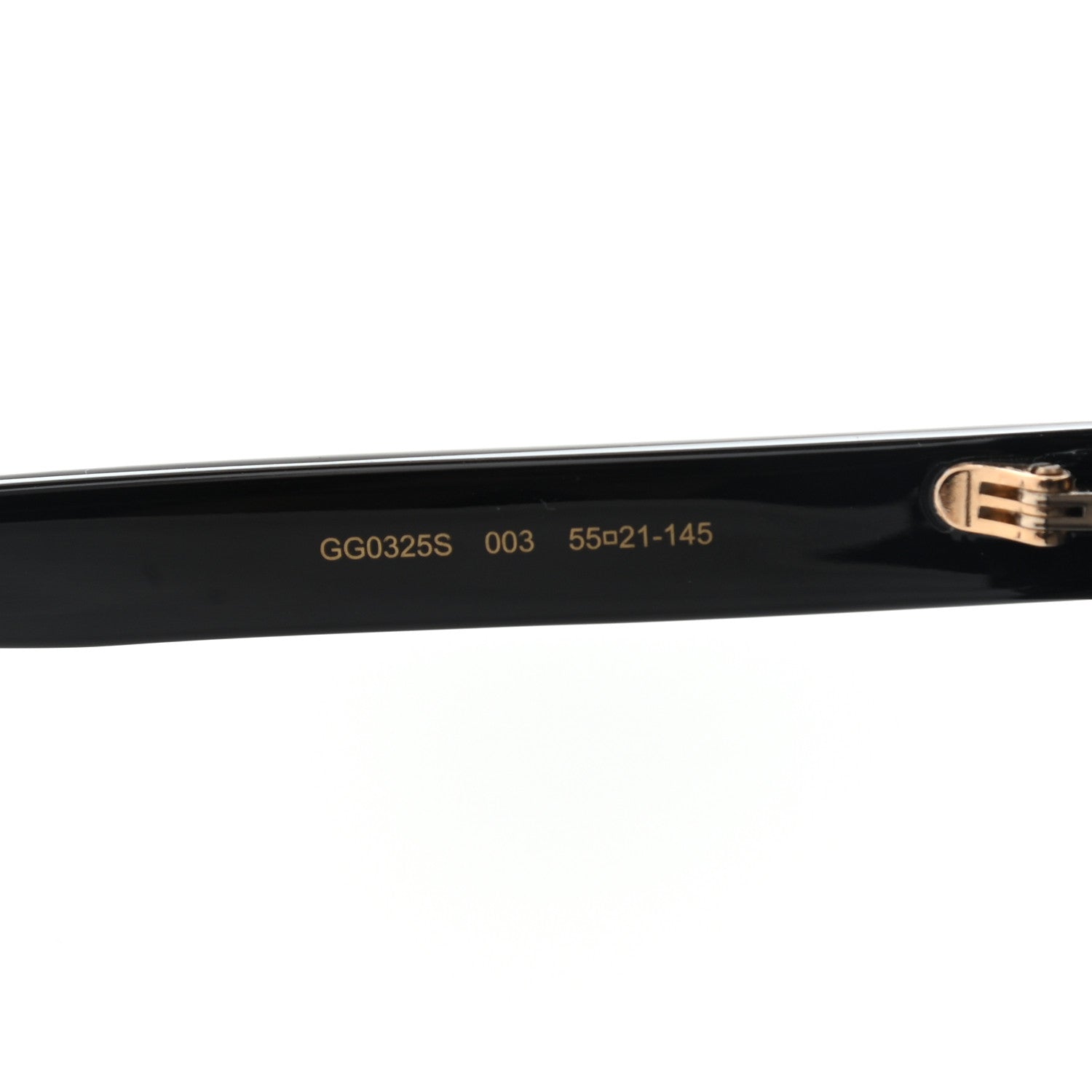 Gucci Glitter Acetate Cat Eye Sunglasses GG0325SA Black 5 of 8