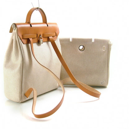 Hermes Toile HERBAG Oatmeal 3 of 11