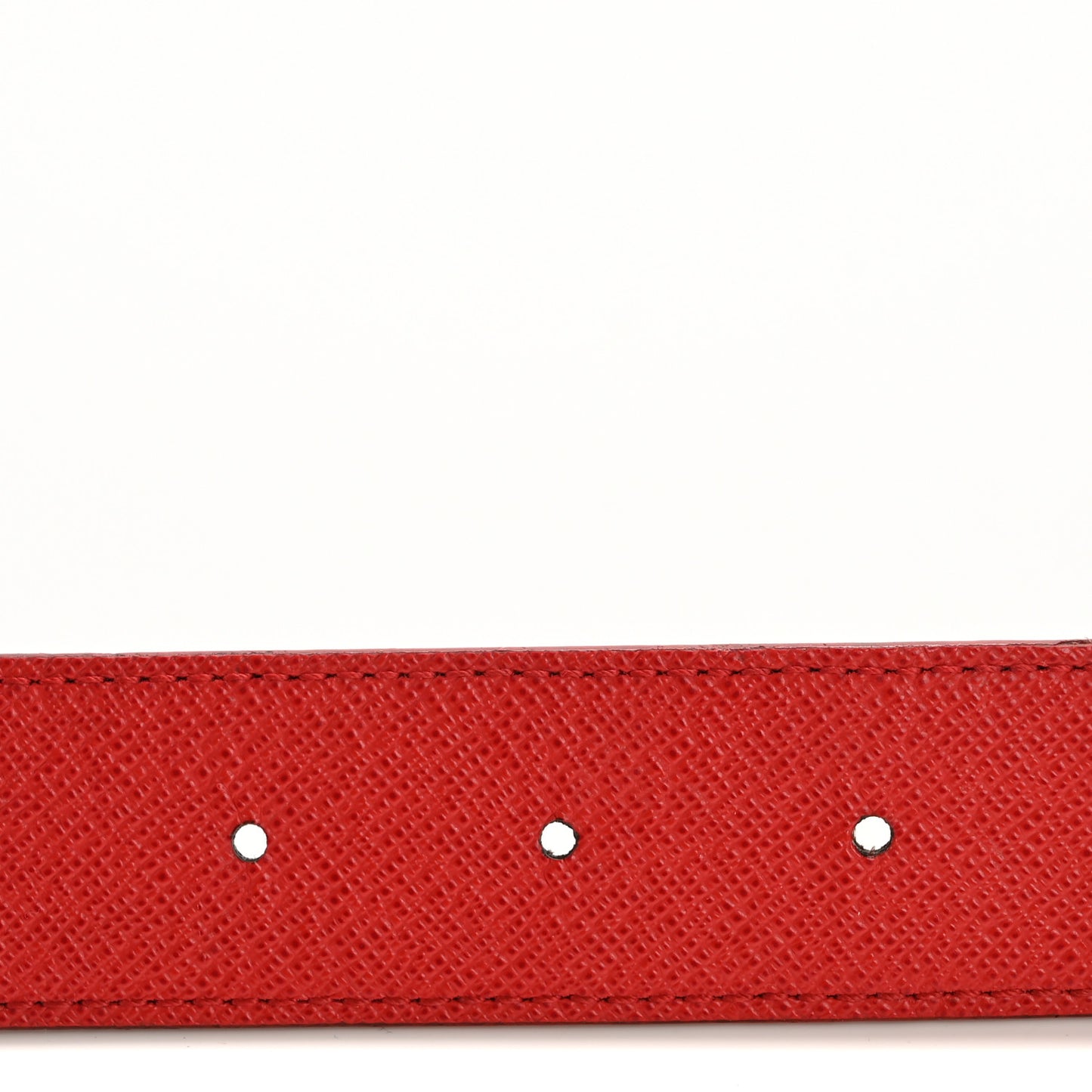 Calfskin Monogram 30mm LV Initiales Reversible Belt 85 34 Red