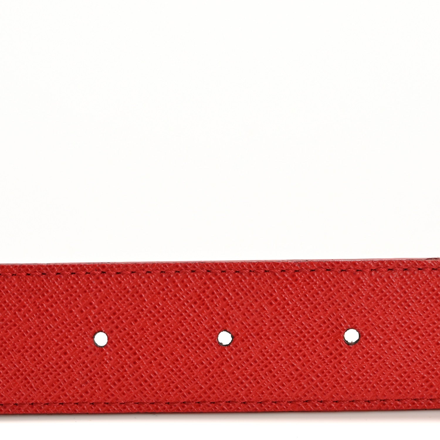 Louis Vuitton Calfskin Monogram 30mm LV Initiales Reversible Belt 85 34 Red 4 of 13