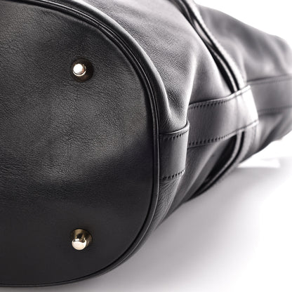 Burberry Calfskin Buckle Hobo Black 6 of 13