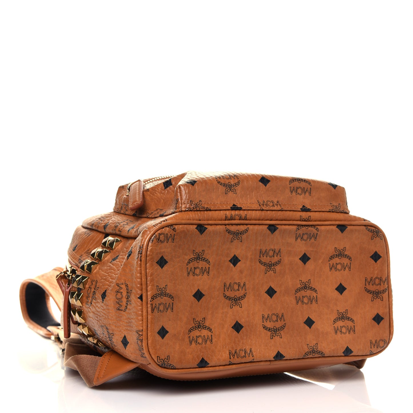Visetos Small Side Stud Stark Backpack Cognac