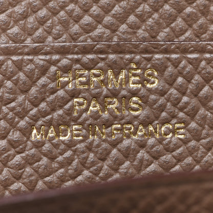 Hermes Epsom Bearn Compact Wallet Etoupe 6 of 7