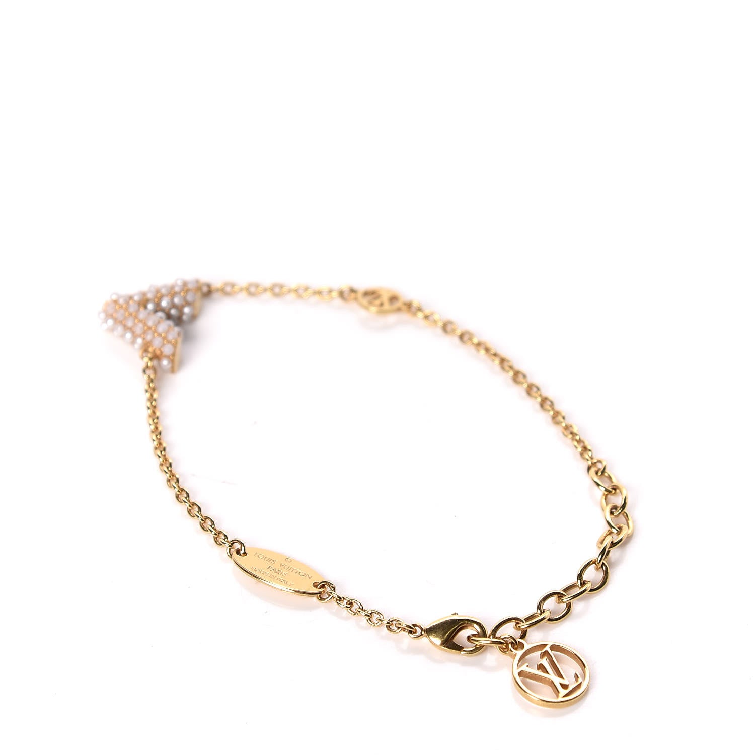 Louis Vuitton Essential V Perle Bracelet Gold 3 of 5