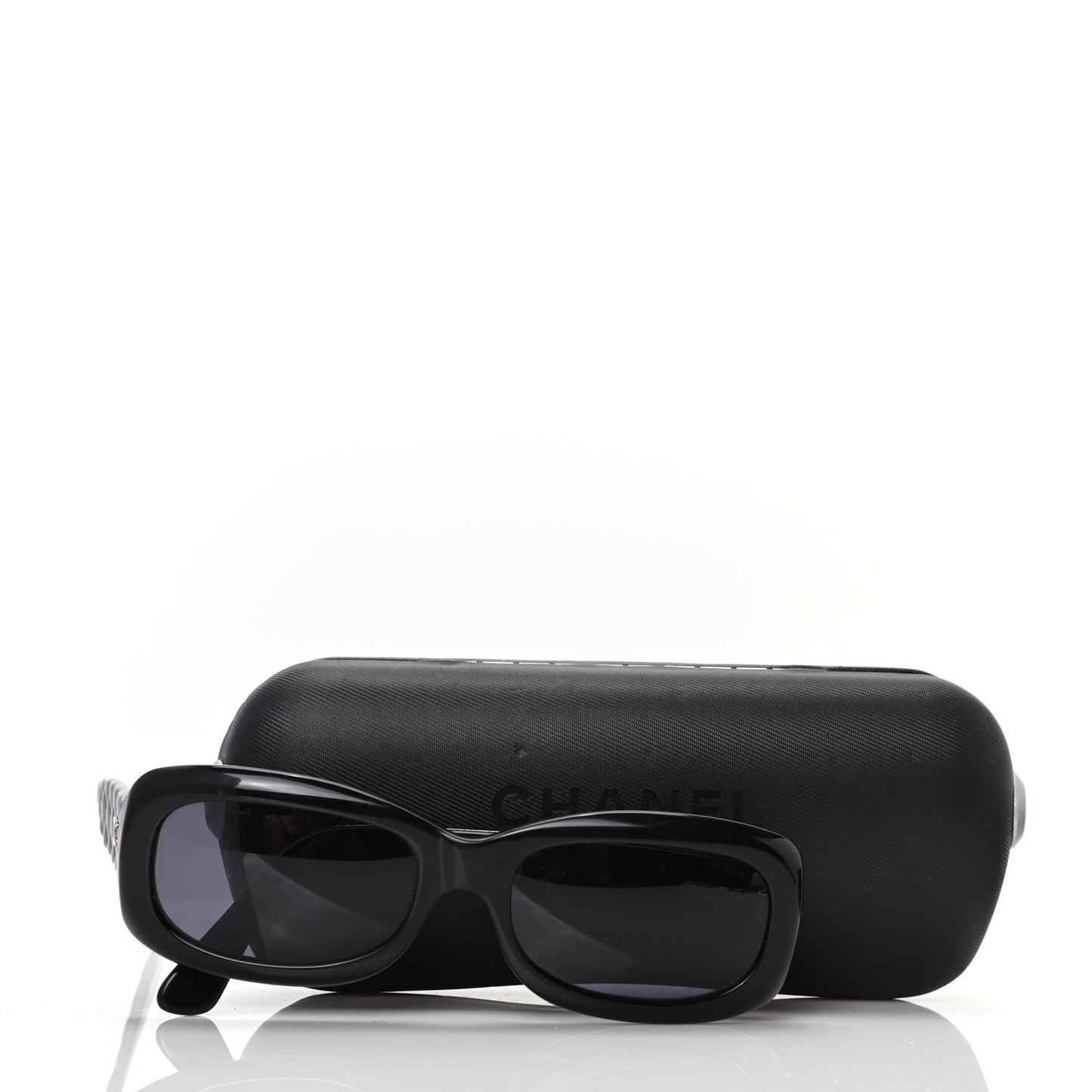Acetate Quilted Sunglasses 5094 Black